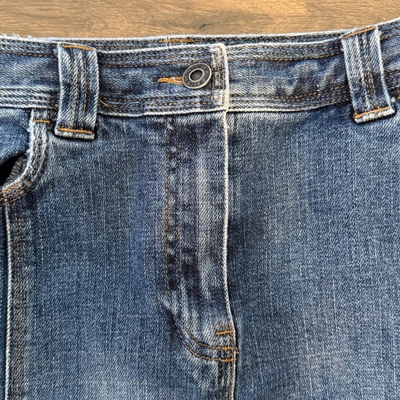 Talbots Women's Classic Denim Skirt Size 10 Cotton Blend Stretch Closet Staple - Picture 2 of 11